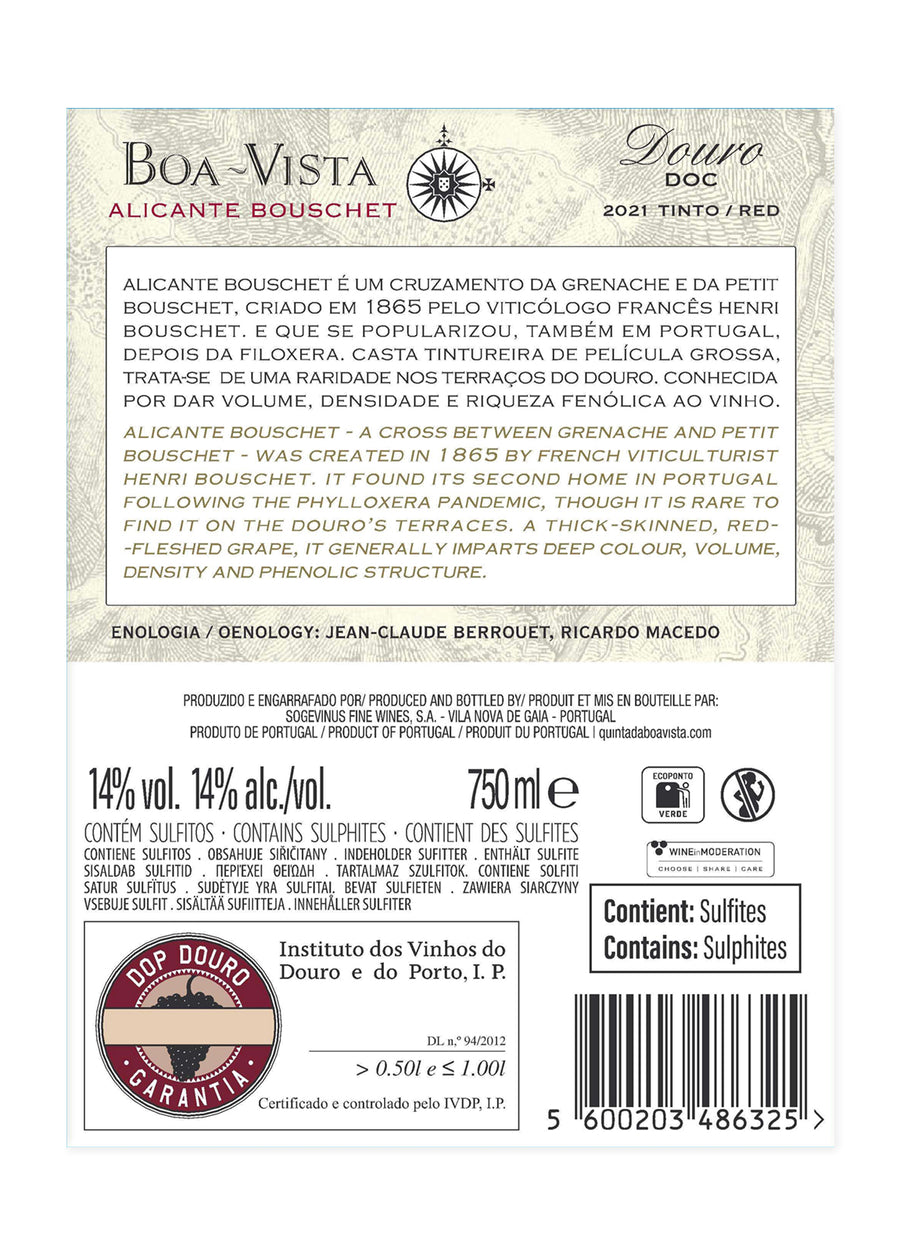 VINHO DO DOURO BOAVISTA ALICANTE BOUSCHET 2021