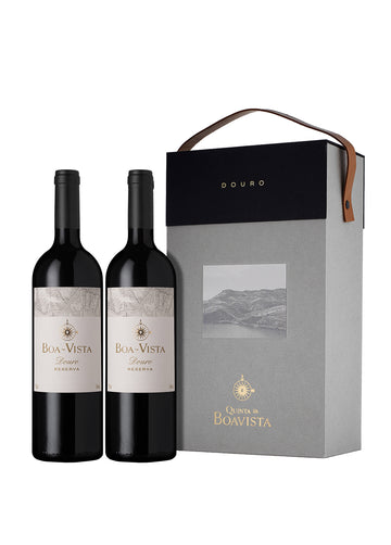 GIFT PACK 2 GARRAFAS VINHO DOURO BOA-VISTA RESERVA TINTO 2020