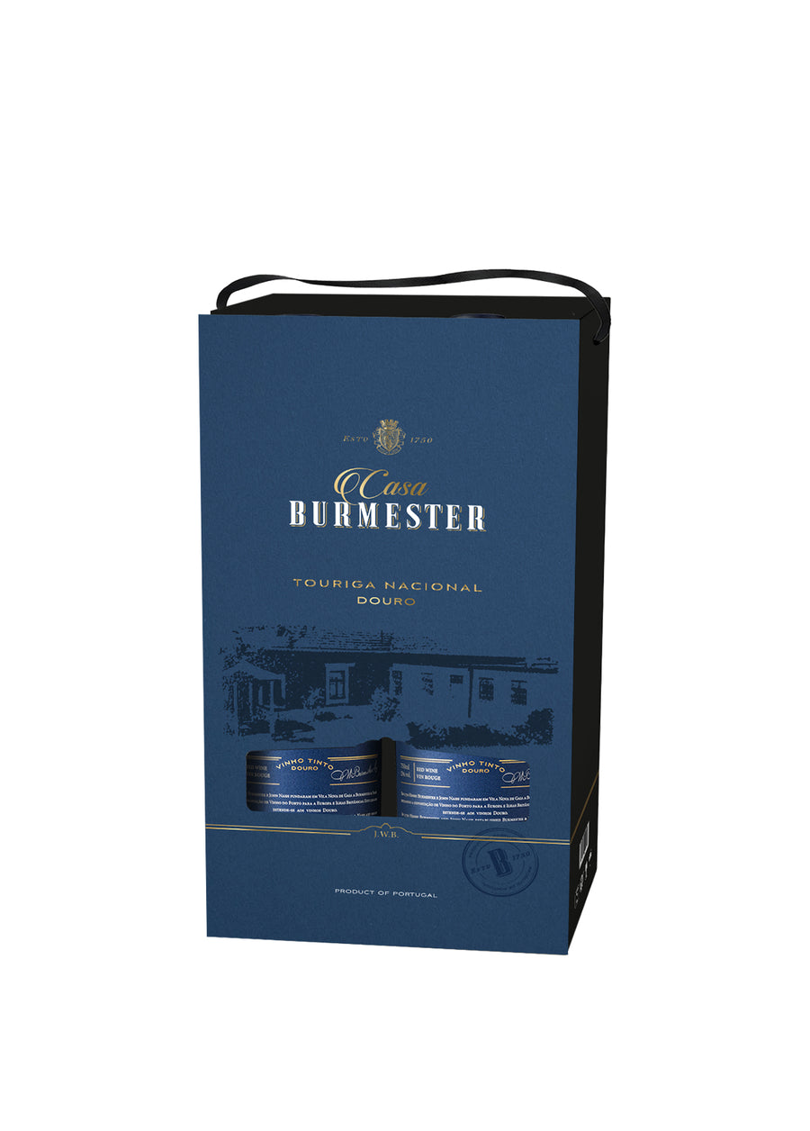 GIFT PACK 2 GARRAFAS VINHO DOURO TINTO CASA BURMESTER TOURIGA NACIONAL 2022