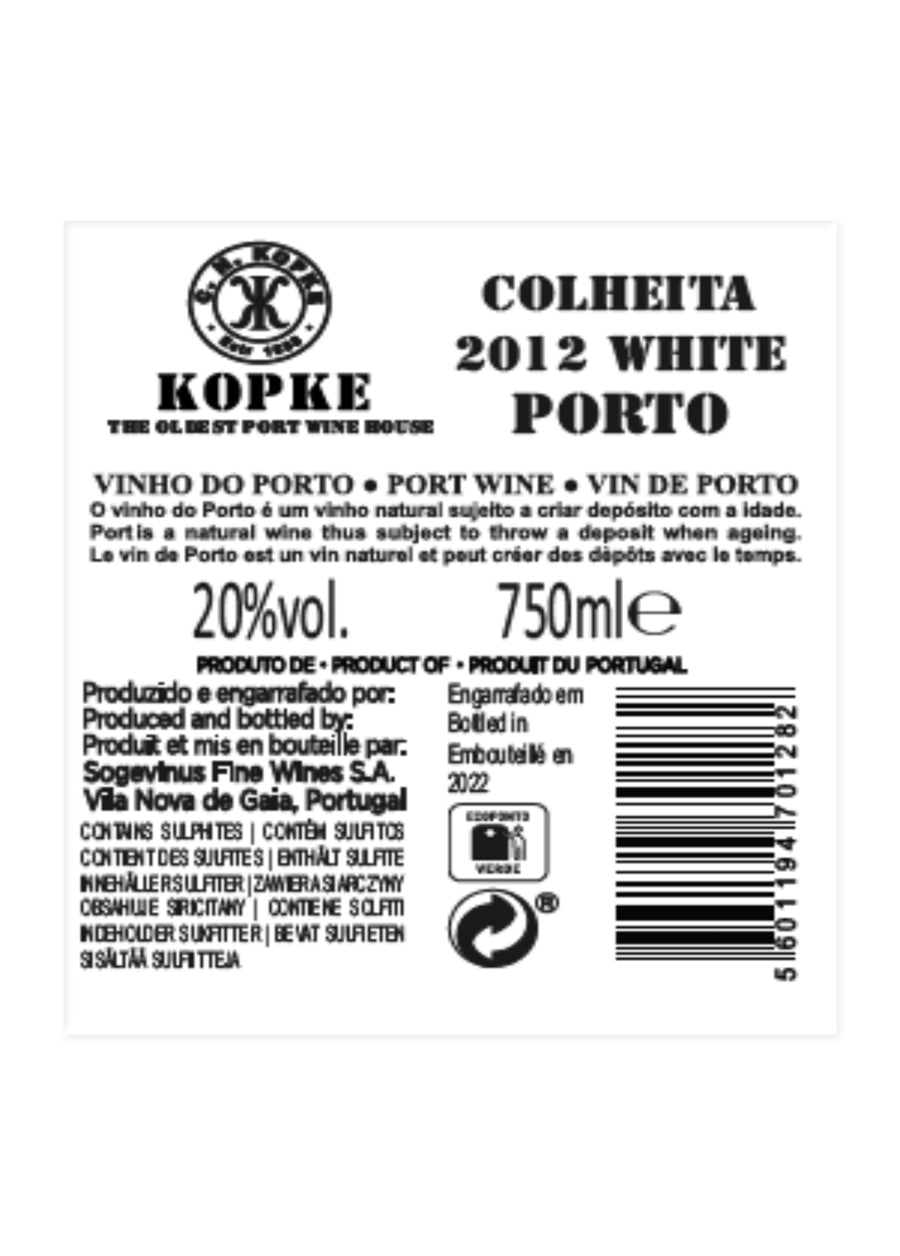 VINHO DO PORTO - KOPKE COLHEITA 2012 WHITE