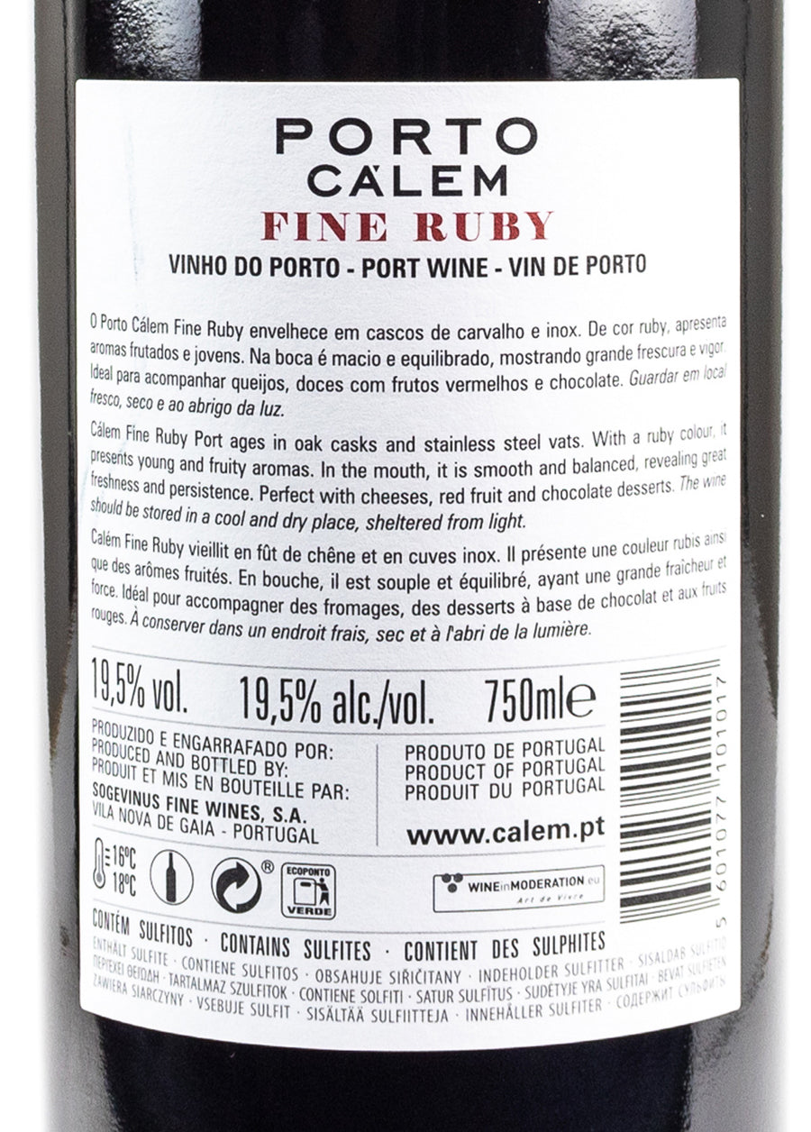 VINHO DO PORTO - CÁLEM RUBY