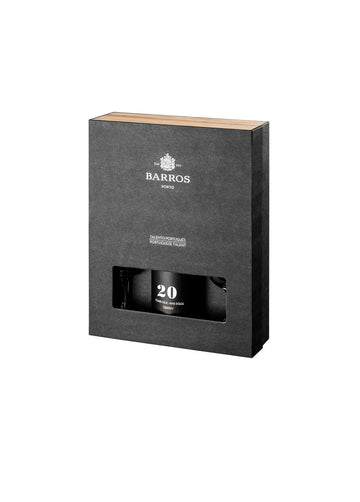 GIFT PACK BARROS 20Y TAWNY + 2 CÁLICES
