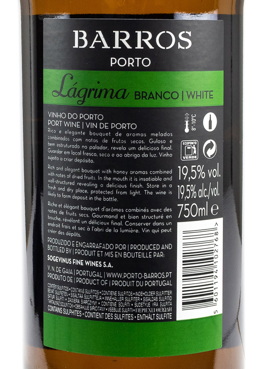 VINHO DO PORTO - BARROS LÁGRIMA WHITE 0.75 L